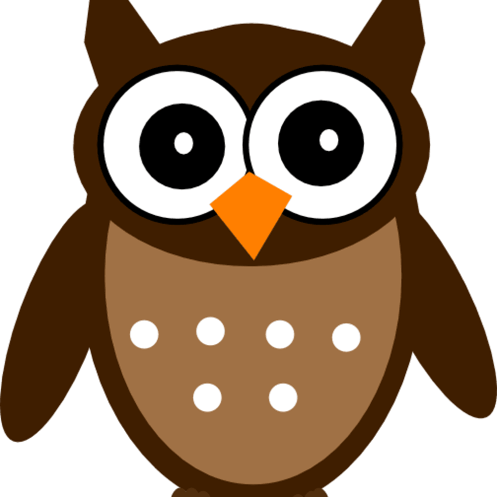 Owl Clipart Brown Cute Owl Clip Art At Clker Vector - Black And White Owl Clipart - Free Transparent PNG Clipart Images Download. - Transparent PNG Free Download | PNGio