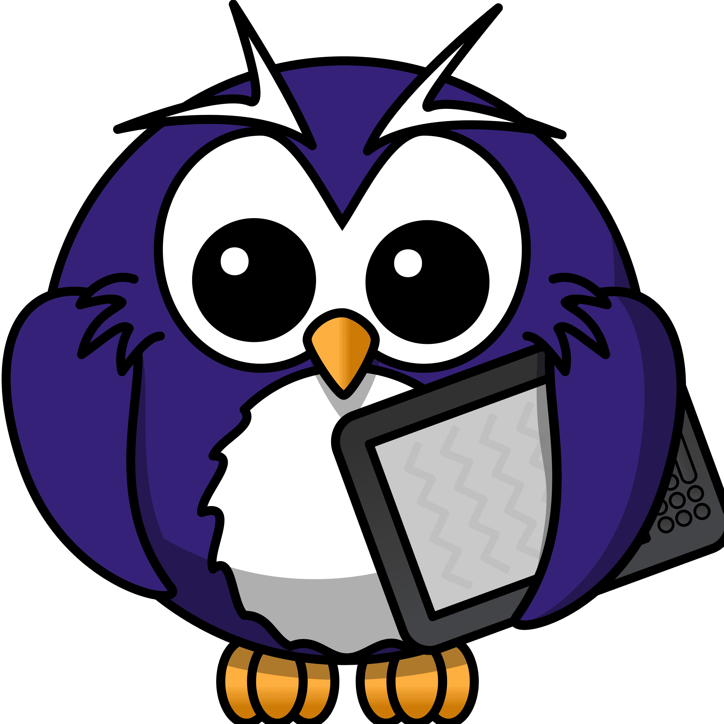 Clipart Owlie Blues Bclipart Owlie Blue Bclipart Ilmenskie - Cartoon Owl Shower Curtain - Free Transparent PNG Clipart Images Download. - Transparent PNG Free Download | PNGio