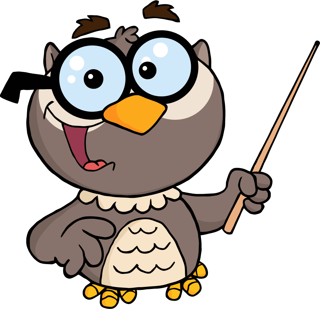 Png 4290 Owl Teacher Cartoon Character With A Pointer1 - Cartoon Owl Teacher - Free Transparent PNG Clipart Images Download. - Transparent PNG Free Download | PNGio