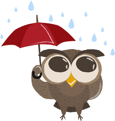 Message Clipart Cute Owl - Owl With Umbrella Clipart - Free Transparent PNG Clipart Images Download. - Transparent PNG Free Download | PNGio