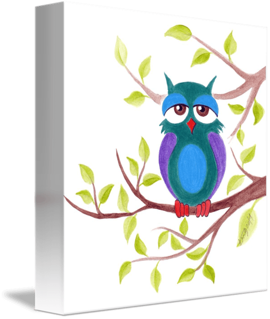 Sleepy Owl Cartoon Iphone X Slim Case - Free Transparent PNG Clipart Images Download. - Transparent PNG Free Download | PNGio