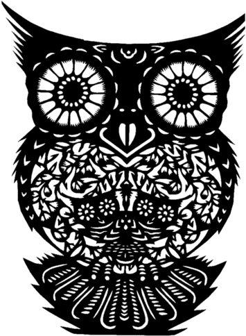 Owl / Hibou / Uil /chinese Paper Cut /decoupis Chinois/ - Kappa Kappa Gamma Owl - Free Transparent PNG Clipart Images Download. - Transparent PNG Free Download | PNGio