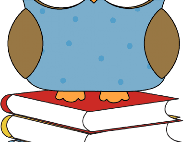 Library Books Clipart - Owl With A Book - Free Transparent PNG Clipart Images Download. - Transparent PNG Free Download | PNGio