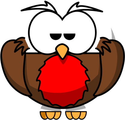 Robin Clipart Cliparts Co Ai9pra Clipart - Cartoon Owl Shower Curtain - Free Transparent PNG Clipart Images Download. - Transparent PNG Free Download | PNGio