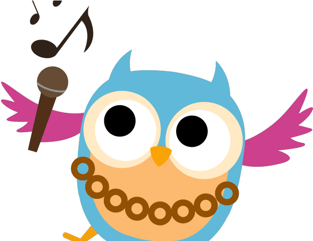 Singing Clipart Voice - Owl Singing Clip Art - Free Transparent PNG Clipart Images Download. - Transparent PNG Free Download | PNGio