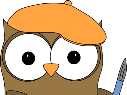 Owl French Artist Painter Clip Art Image Owl Wearing - Owls Painting Clip Art - Free Transparent PNG Clipart Images Download. - Transparent PNG Free Download | PNGio