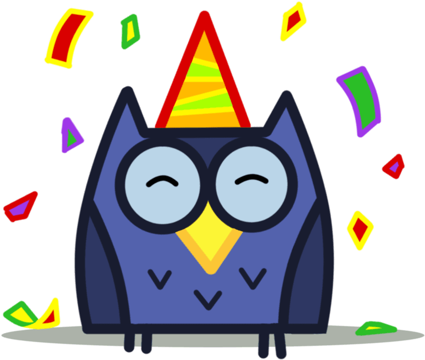 Party Owl - Free Transparent PNG Clipart Images Download. - Transparent PNG Free Download | PNGio