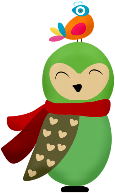 Winter Reading Birds - Cute Christmas Owl - Free Transparent PNG Clipart Images Download. - Transparent PNG Free Download | PNGio