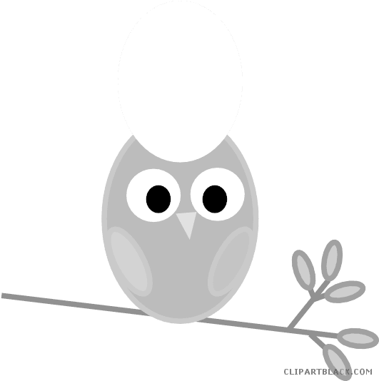 Awesome Owl Animal Free Black White Clipart Images - Today Happy 1 Birthday - Free Transparent PNG Clipart Images Download. - Transparent PNG Free Download | PNGio
