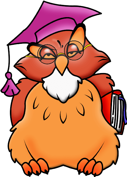 Owl Teacher Cartoon Characters - Татьянин День День Студента - Free Transparent PNG Clipart Images Download. - Transparent PNG Free Download | PNGio