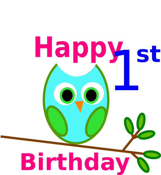 Blue Green Owl 1st Birthday Clip Art - Icet Hall Ticket 2017 - Free Transparent PNG Clipart Images Download. - Transparent PNG Free Download | PNGio