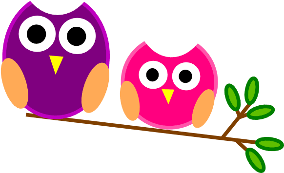 Free Two Cute Cartoon Owls Perched On A Branch Clip - Welcome To Our Classroom Sign Editable - Free Transparent PNG Clipart Images Download. - Transparent PNG Free Download | PNGio