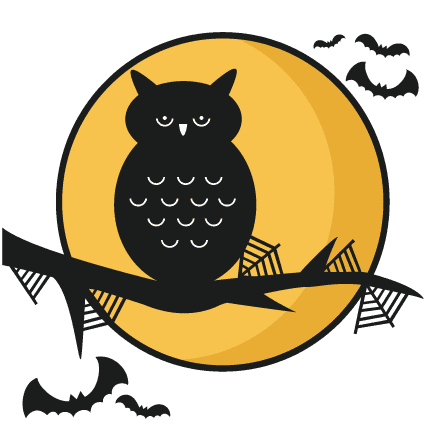 Halloween Owl Scene Svg Scrapbook Title Svg Cutting - Cartoon - Free Transparent PNG Clipart Images Download. - Transparent PNG Free Download | PNGio