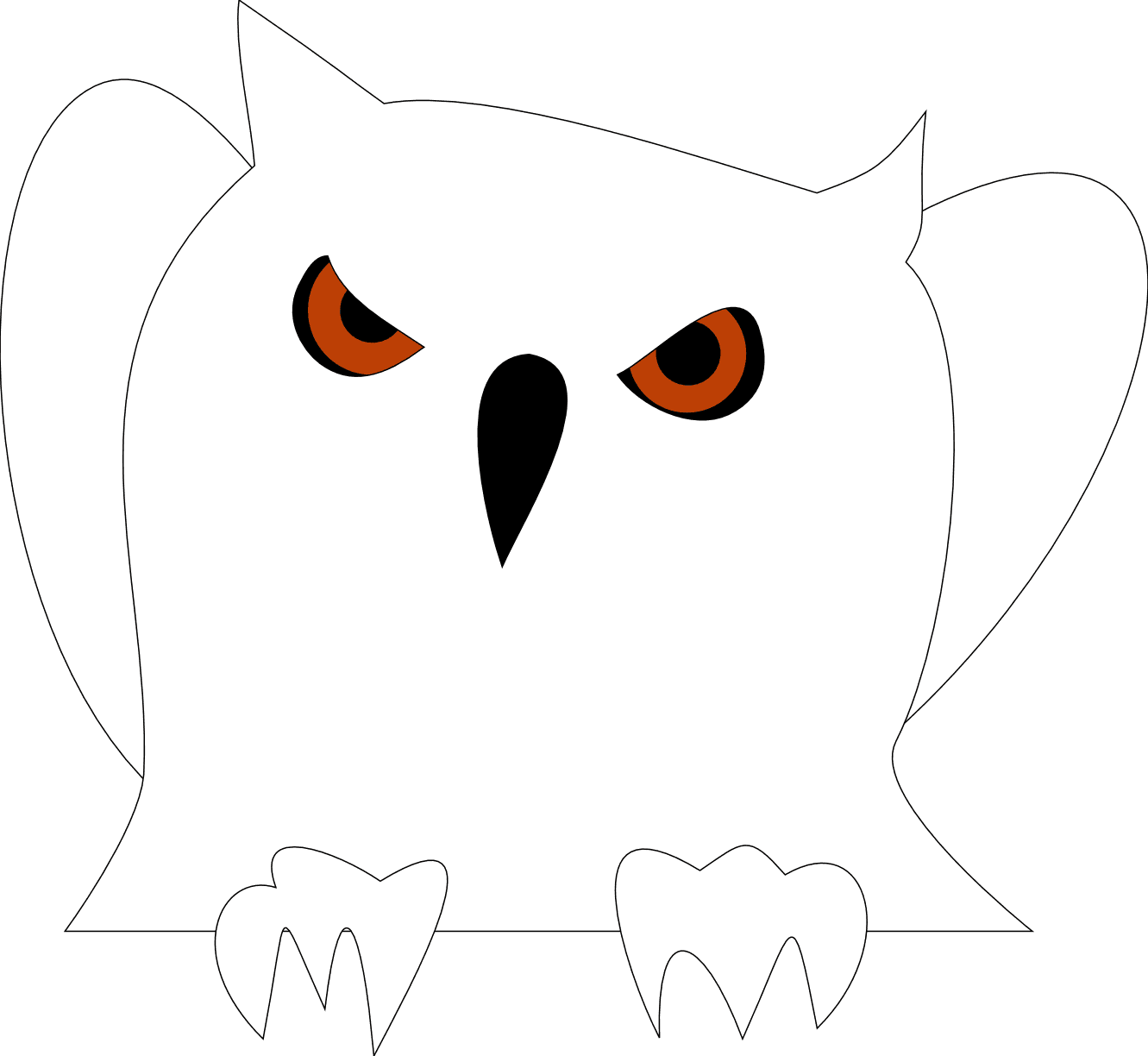 Owl Outline Clip Art - Clip Art - Free Transparent PNG Clipart Images Download. - Transparent PNG Free Download | PNGio