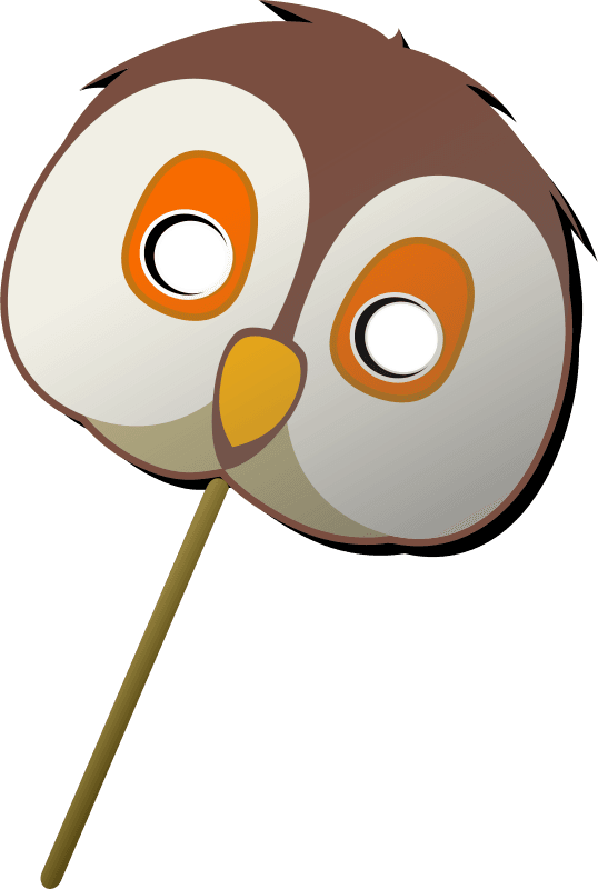 Free Owl Mask - Clipart Animal Mask - Free Transparent PNG Clipart Images Download. - Transparent PNG Free Download | PNGio