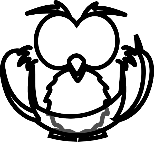 Cartoon Owl Outline Clip Art - Clip Art - Free Transparent PNG Clipart Images Download. - Transparent PNG Free Download | PNGio