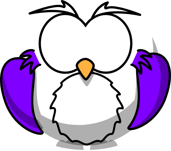 Purple Owl Clip Art At Clker Com Vector Clip Art Online - Easy Wolf Face Drawings - Free Transparent PNG Clipart Images Download. - Transparent PNG Free Download | PNGio