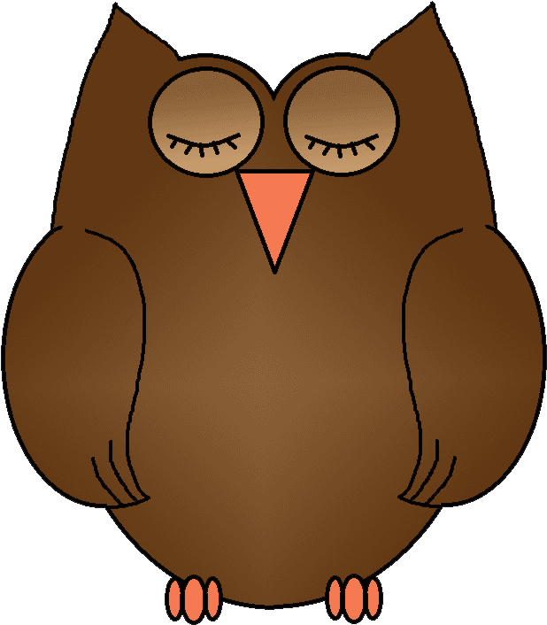 Sleeping Owl Clipart - Cartoon - Free Transparent PNG Clipart Images Download. - Transparent PNG Free Download | PNGio