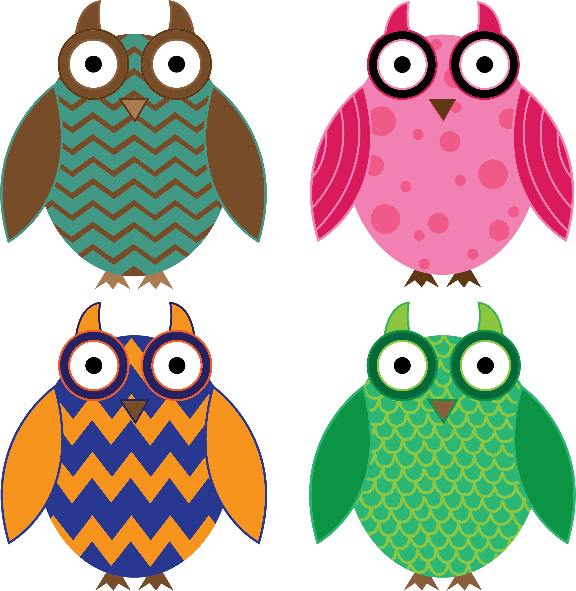 Colorful Owls - Colorful Owls - Free Transparent PNG Clipart Images Download. - Transparent PNG Free Download | PNGio