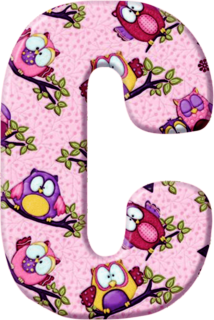*✿**✿*c *✿**✿*de Alfabeto Decorativo - Alfabeto Decorativo Letras De Alfabeto De Coruja - Free Transparent PNG Clipart Images Download. - Transparent PNG Free Download | PNGio