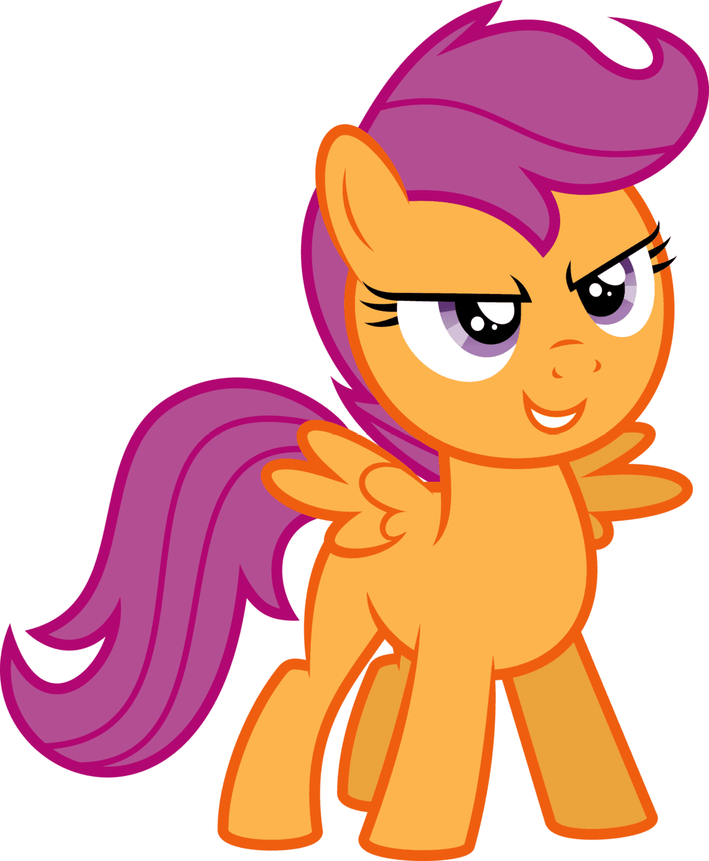 Confident Scootaloo By Soren The Owl - Mlp Scootaloo Vector - Free Transparent PNG Clipart Images Download. - Transparent PNG Free Download | PNGio