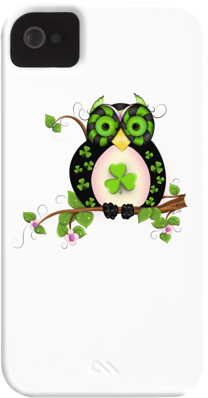 St Patrick Hooty Owl Art Barely There Phone Case - St Patrick Tag - Kleeblatt - Eule - Dekor Grußkarte - Free Transparent PNG Clipart Images Download. - Transparent PNG Free Download | PNGio