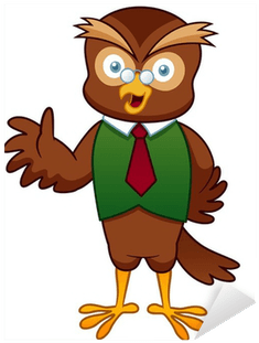 Illustration Of Cartoon Professor Owl Sticker • Pixers® - Illustration - Free Transparent PNG Clipart Images Download. - Transparent PNG Free Download | PNGio
