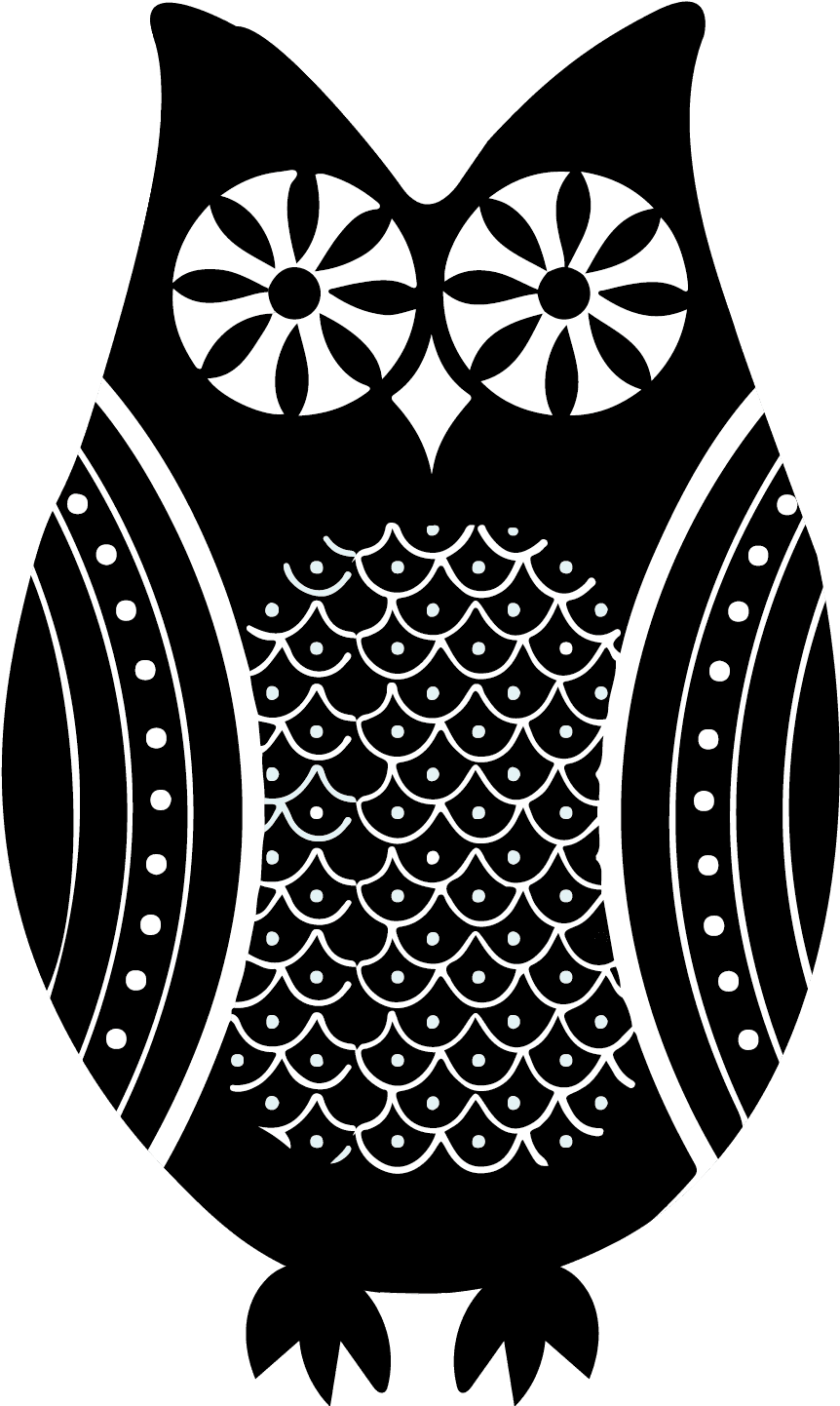 Owl Clipped Mask 01 Owl Clipped Maskb&w - Emblem - Free Transparent PNG Clipart Images Download. - Transparent PNG Free Download | PNGio