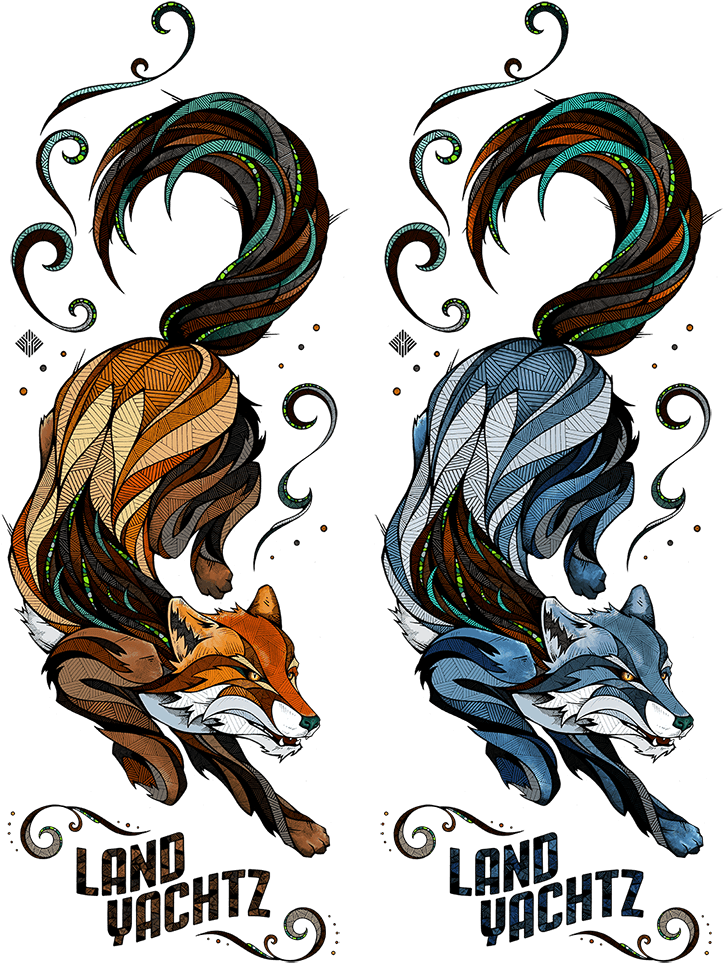 Drawn Owl Landyachtz - Landyachtz Fox Design - Free Transparent PNG Clipart Images Download. - Transparent PNG Free Download | PNGio