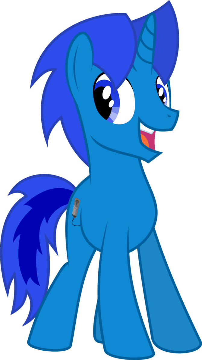 Happy Bluenicorn By Soren The Owl - Cartoon - Free Transparent PNG Clipart Images Download. - Transparent PNG Free Download | PNGio