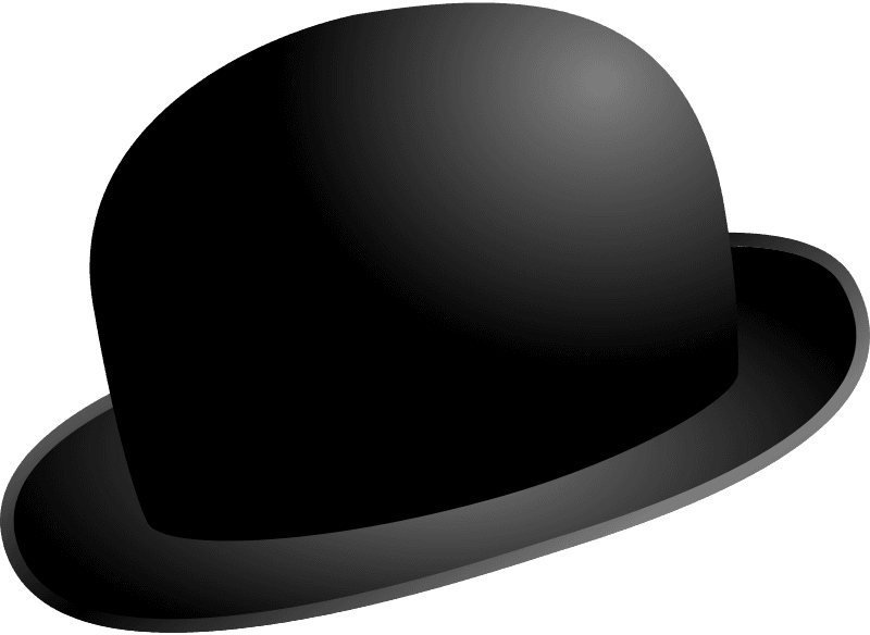 Free Chaplinbowler Free Owl With Derby Free Dapper - Bowler Hat Vector - Free Transparent PNG Clipart Images Download. - Transparent PNG Free Download | PNGio
