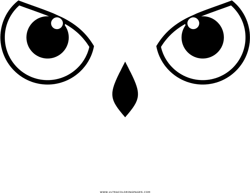 Owl Eyes Coloring Page - Ojos De Buho Para Colorear - Free Transparent PNG Clipart Images Download. - Transparent PNG Free Download | PNGio