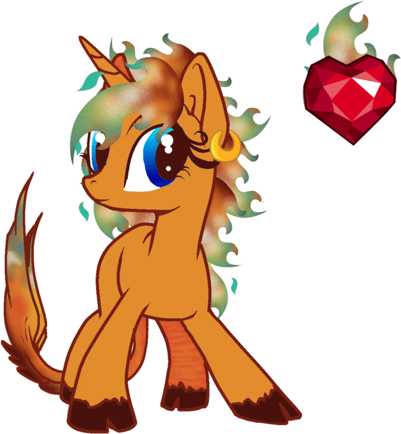 Sahara The Flaming Ember Pony By Owl-parchment - Cartoon - Free Transparent PNG Clipart Images Download. - Transparent PNG Free Download | PNGio