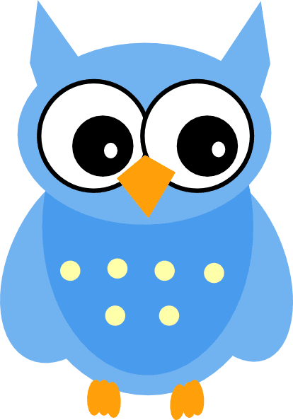 Cute Owls Blue Clip - Hoot Clipart Transparent PNG - 414x594 - Free Download on - Transparent PNG Free Download | PNGio