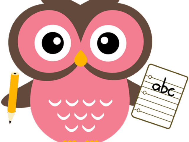 Transparent Owl With Pencil Clipart - Homework Clipart, HD Png Download - Transparent PNG Free Download | PNGio