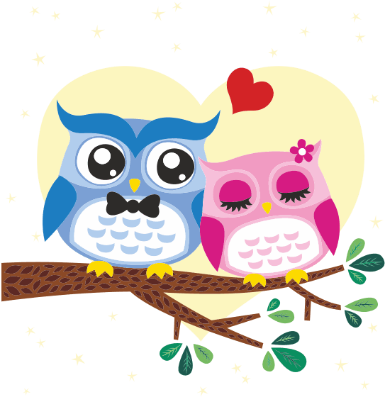 Dibujos De Buhos Google - Owl Love, HD Png Download - Transparent PNG Free Download | PNGio