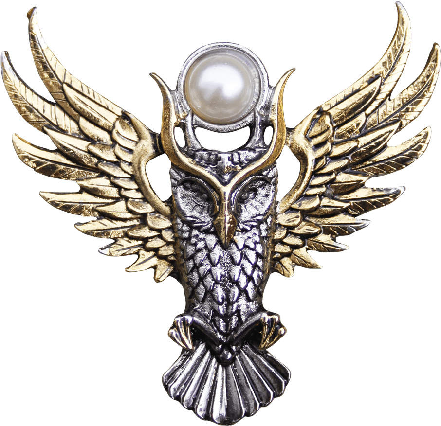 Owl Of Athena For Magickal Wisdom Brooch By Briar - Athena Owl, HD Png Download - Transparent PNG Free Download | PNGio