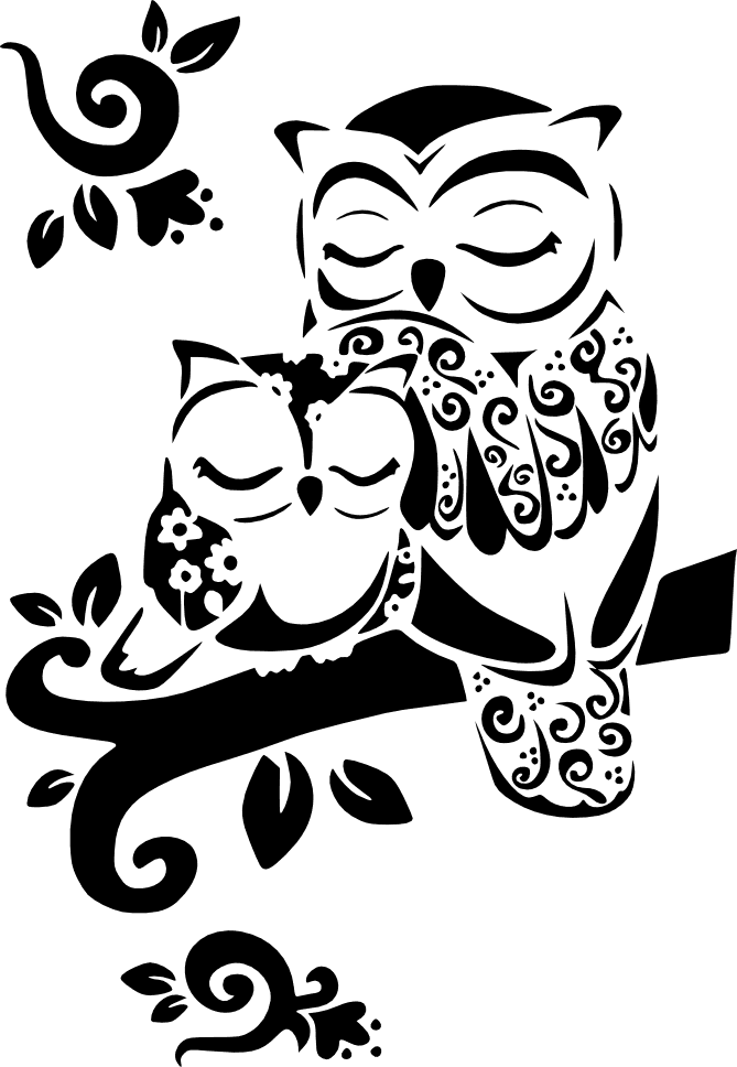 Mom Tattoos, Baby Owl Tattoos, Tattoos For Moms, Future - Owl Tattoos Black And White, HD Png Download - Transparent PNG Free Download | PNGio