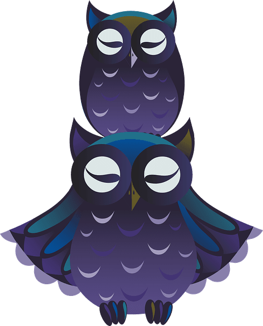 Owls, Birds, Blue, Purple, Violet, Two, Mom, Baby - นก ฮูก ไม่มี พื้น หลัง, HD Png Download - Transparent PNG Free Download | PNGio