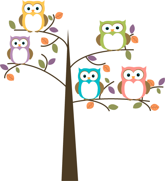 Cute Spring Clipart - Owls On A Tree, HD Png Download - Transparent PNG Free Download | PNGio