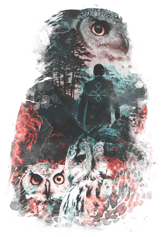 Not What They Seem Inspired By Twin Peaks Wall Tapestry - Twin Peaks Owls Tshirt, HD Png Download - Transparent PNG Free Download | PNGio