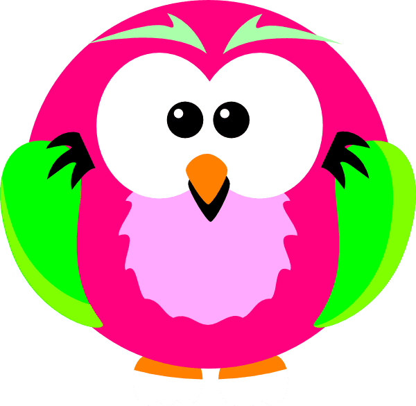 Pink And Green Owl Clip Art At Clker Com Vector Clip, HD Png Download - Transparent PNG Free Download | PNGio