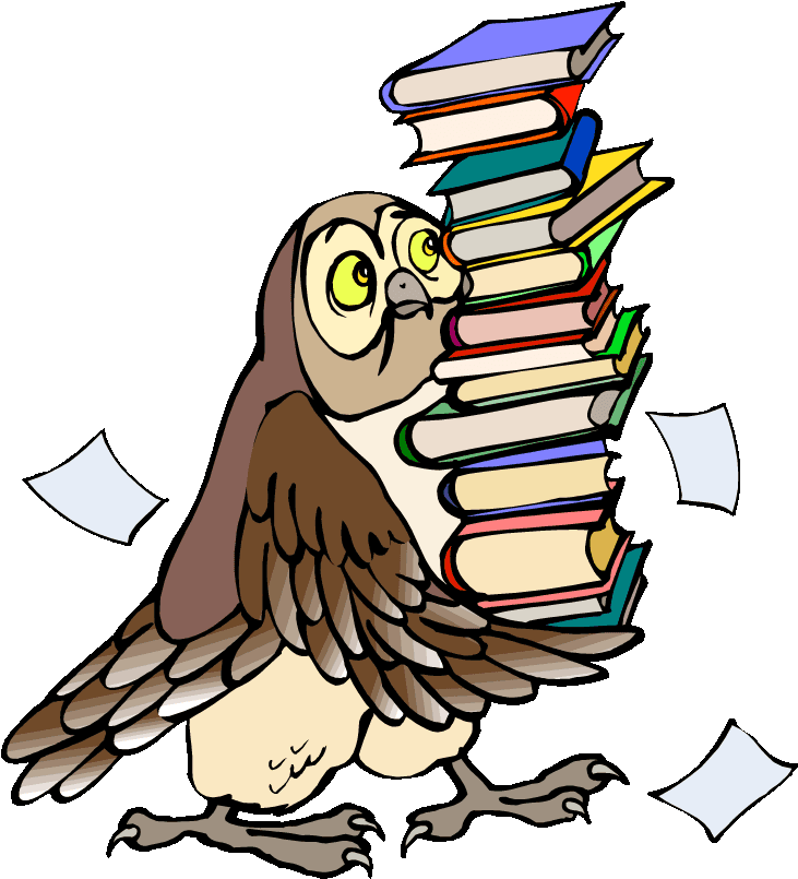 Earthquake Clipart Emergency Backpack - Owl Carrying Books Clipart, HD Png Download - Transparent PNG Free Download | PNGio