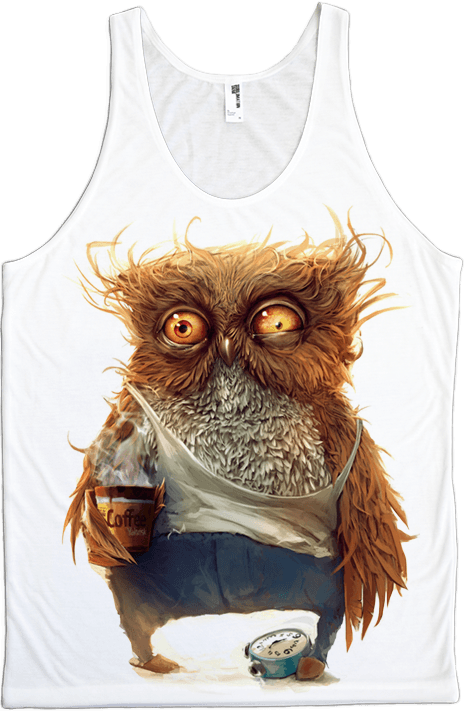 Owl With Coffee, HD Png Download - Transparent PNG Free Download | PNGio