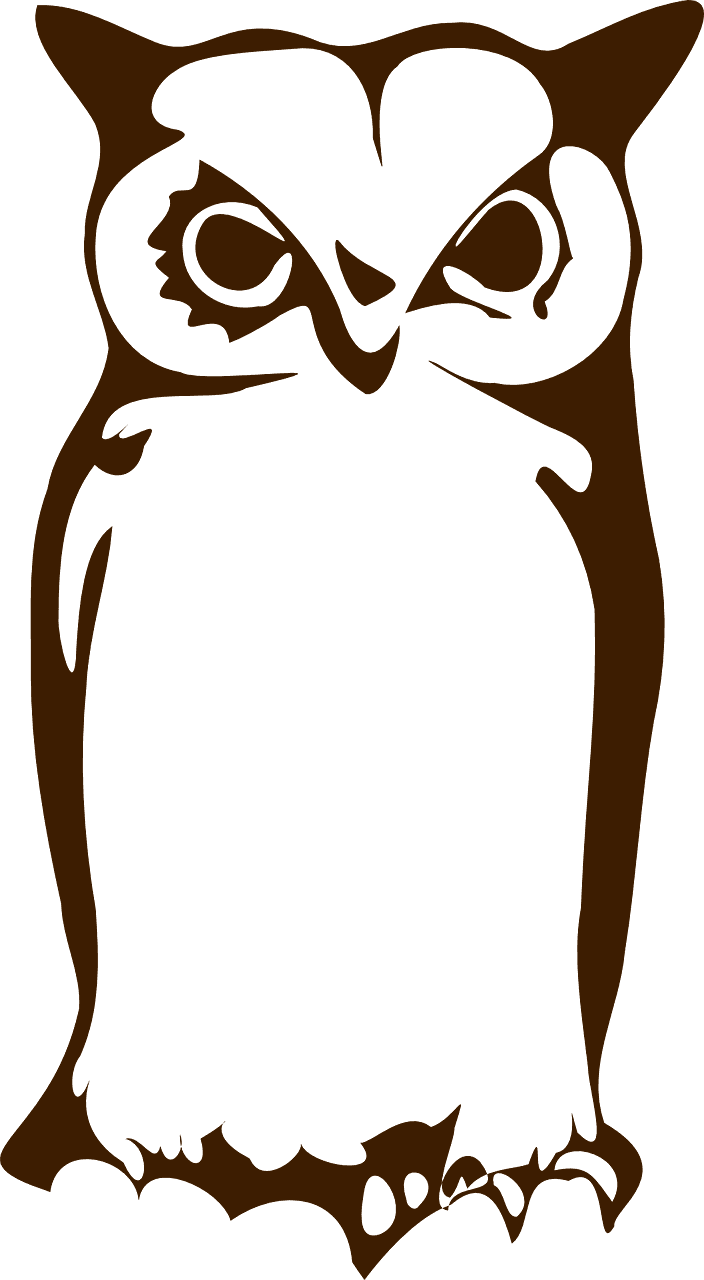 Owl Silhouette Clip Art - Gambar Tato Burung Hantu, HD Png Download - Transparent PNG Free Download | PNGio