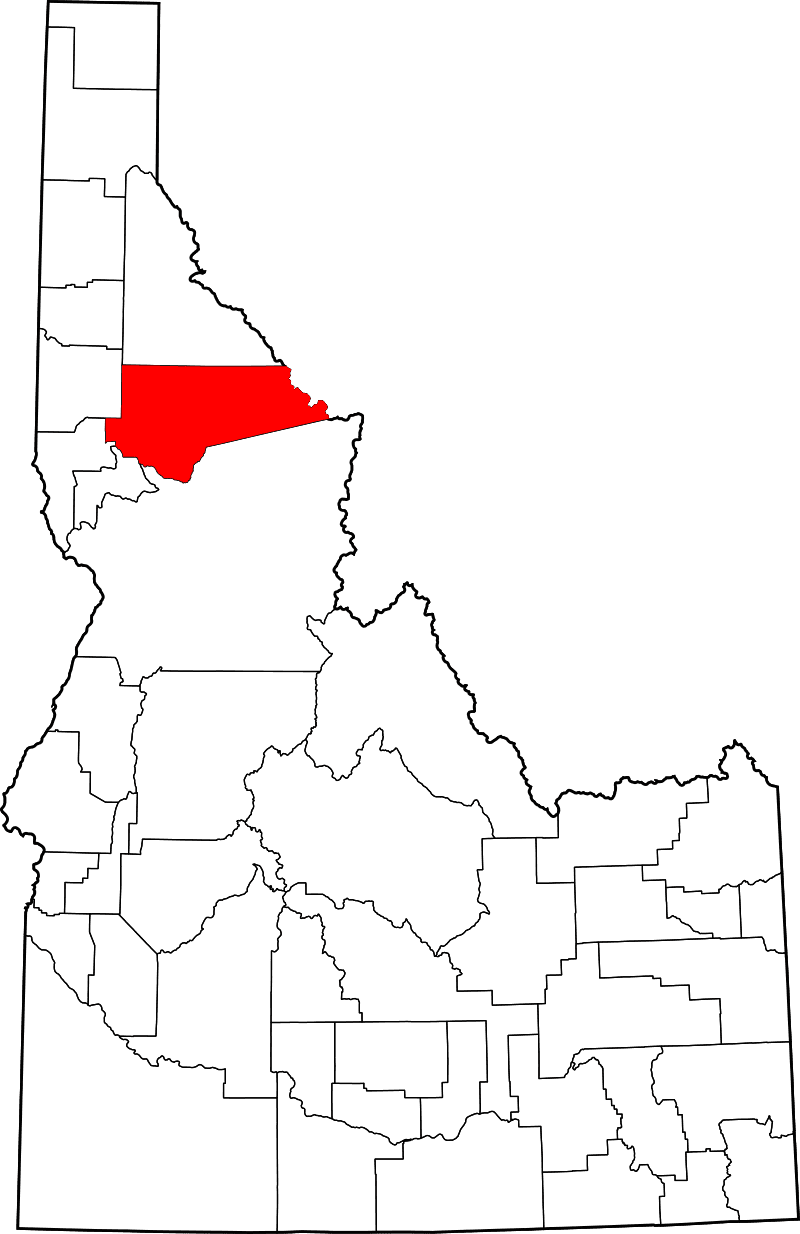 Clearwater County In Idaho" Class="img Responsive - Blank Idaho County Map, HD Png Download - Transparent PNG Free Download | PNGio