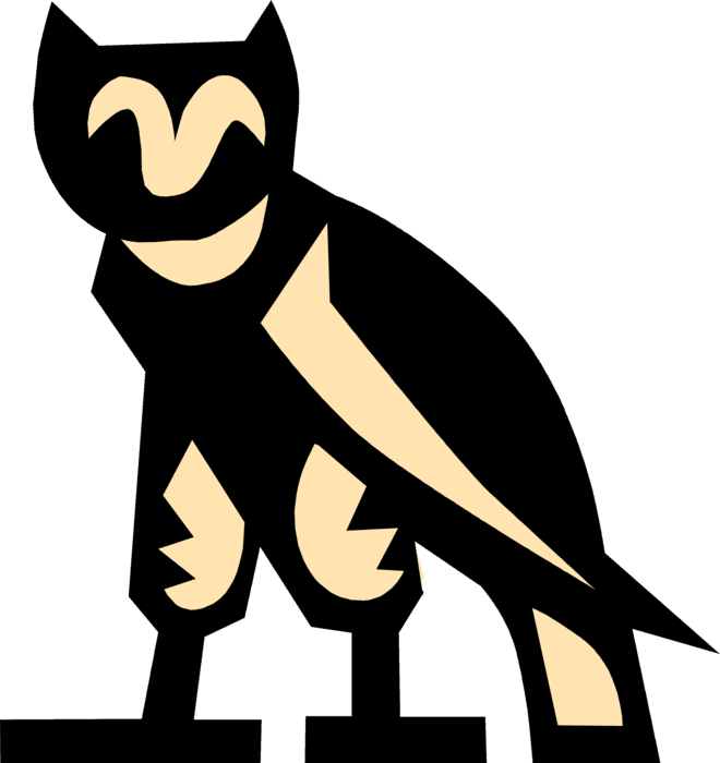 Vector Illustration Of Ancient Egyptian Owl Bird Symbol - Egyptian Symbols Transparent, HD Png Download - Transparent PNG Free Download | PNGio
