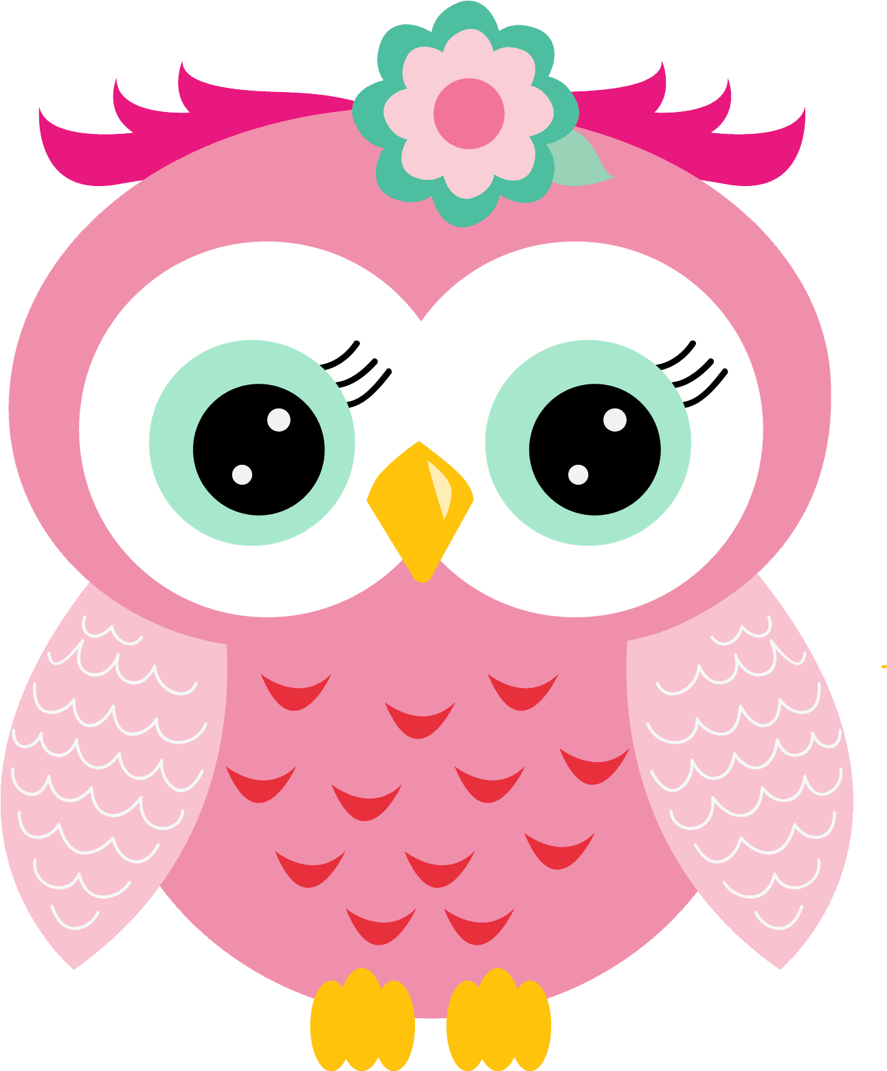 Pink Owl Infant Cute Babies Cartoon Hand-painted Clipart - Coruja Rosa, HD Png Download - Transparent PNG Free Download | PNGio
