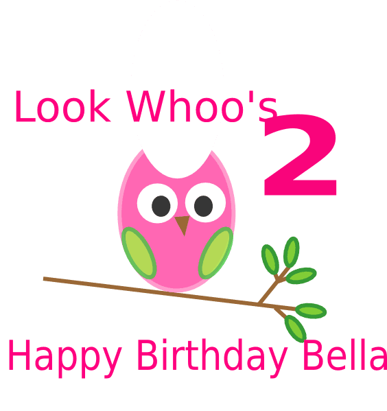 Owl 2nd Birthday Clip Art - Happy 2nd Bday Anna, HD Png Download - Transparent PNG Free Download | PNGio