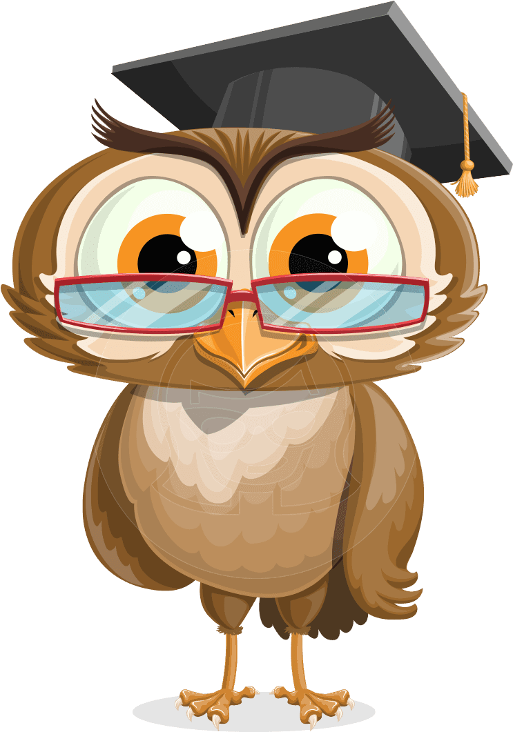 Clip Art Owl With Graduation Cap - No Background Academic, HD Png Download - Transparent PNG Free Download | PNGio
